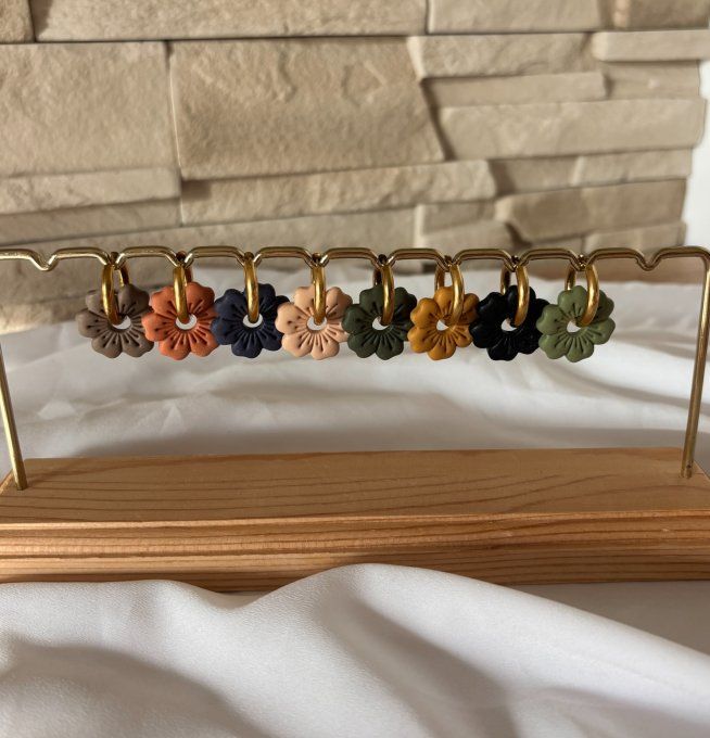 BOUCLES D'OREILLES FLORES