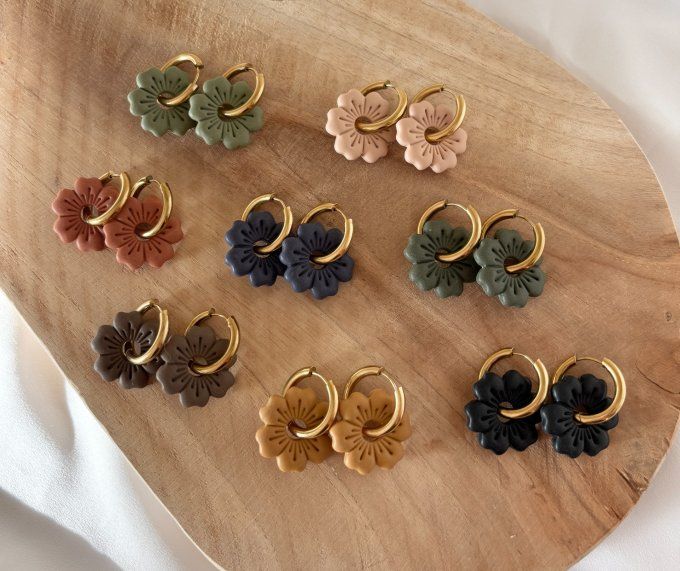 BOUCLES D'OREILLES FLORES